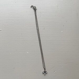 Silver Flower Pendant Necklace